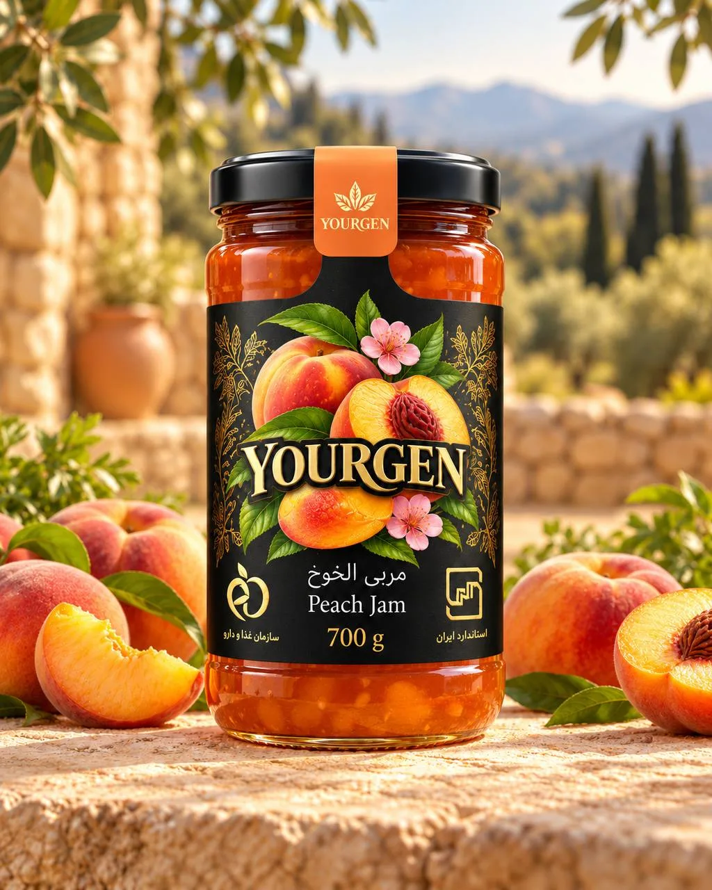 مربای هلو · ۷۰۰ گرم